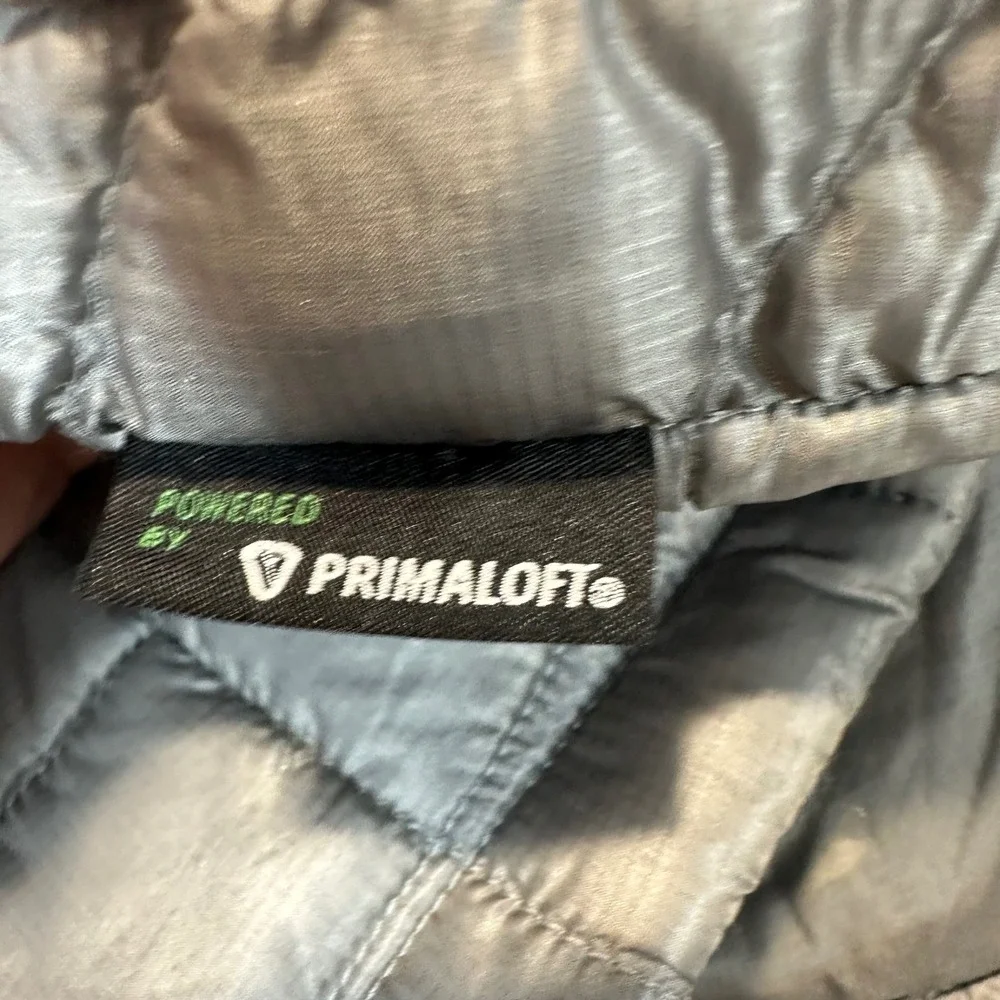 The North Face Thermoball Eco Vest Mens M Silver Puffer‎ Quilted NF0A3LHD